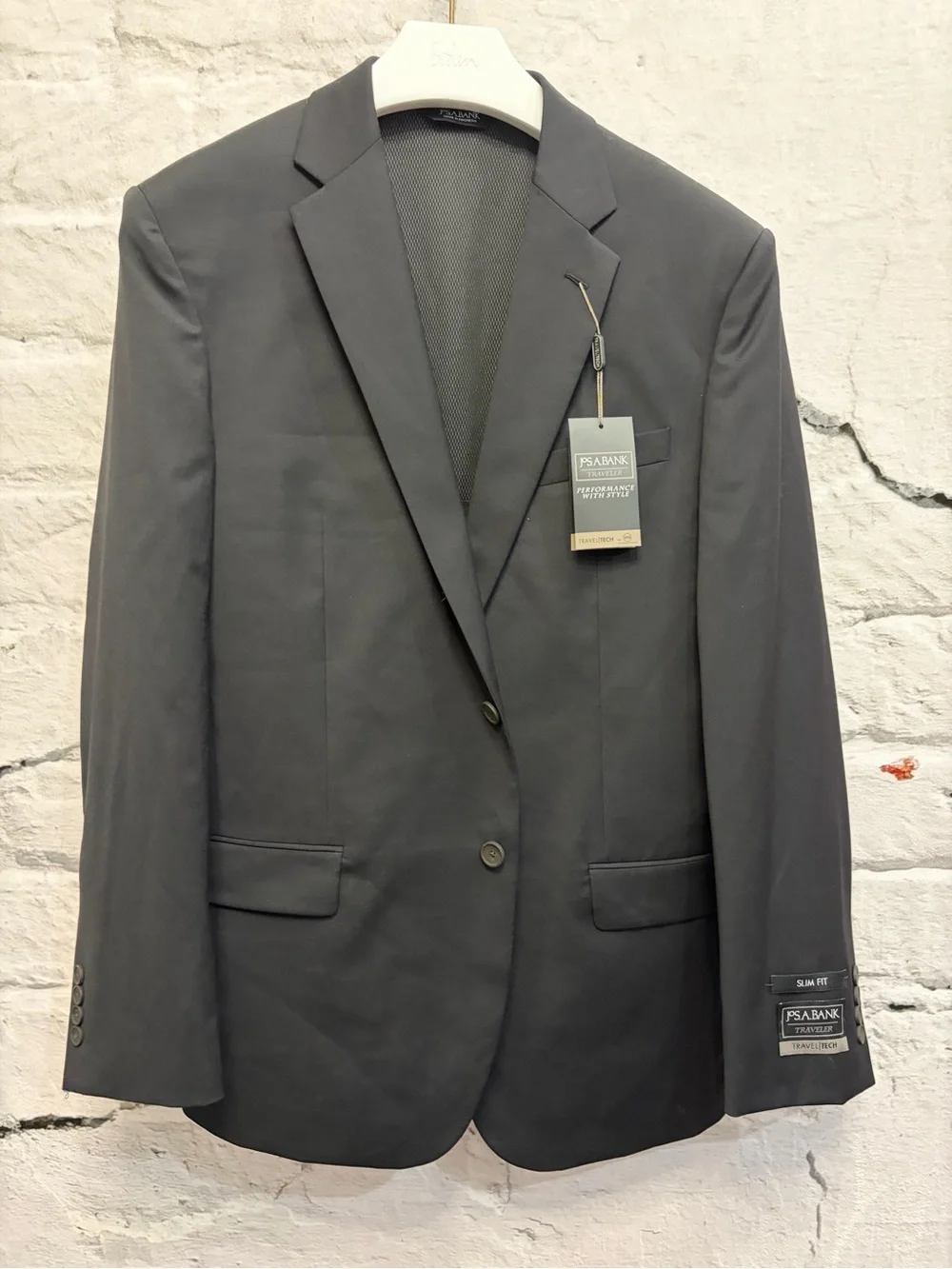 Jos. A. Bank Traveler Performance Collection Tailored Wool Fit Suit Blazer